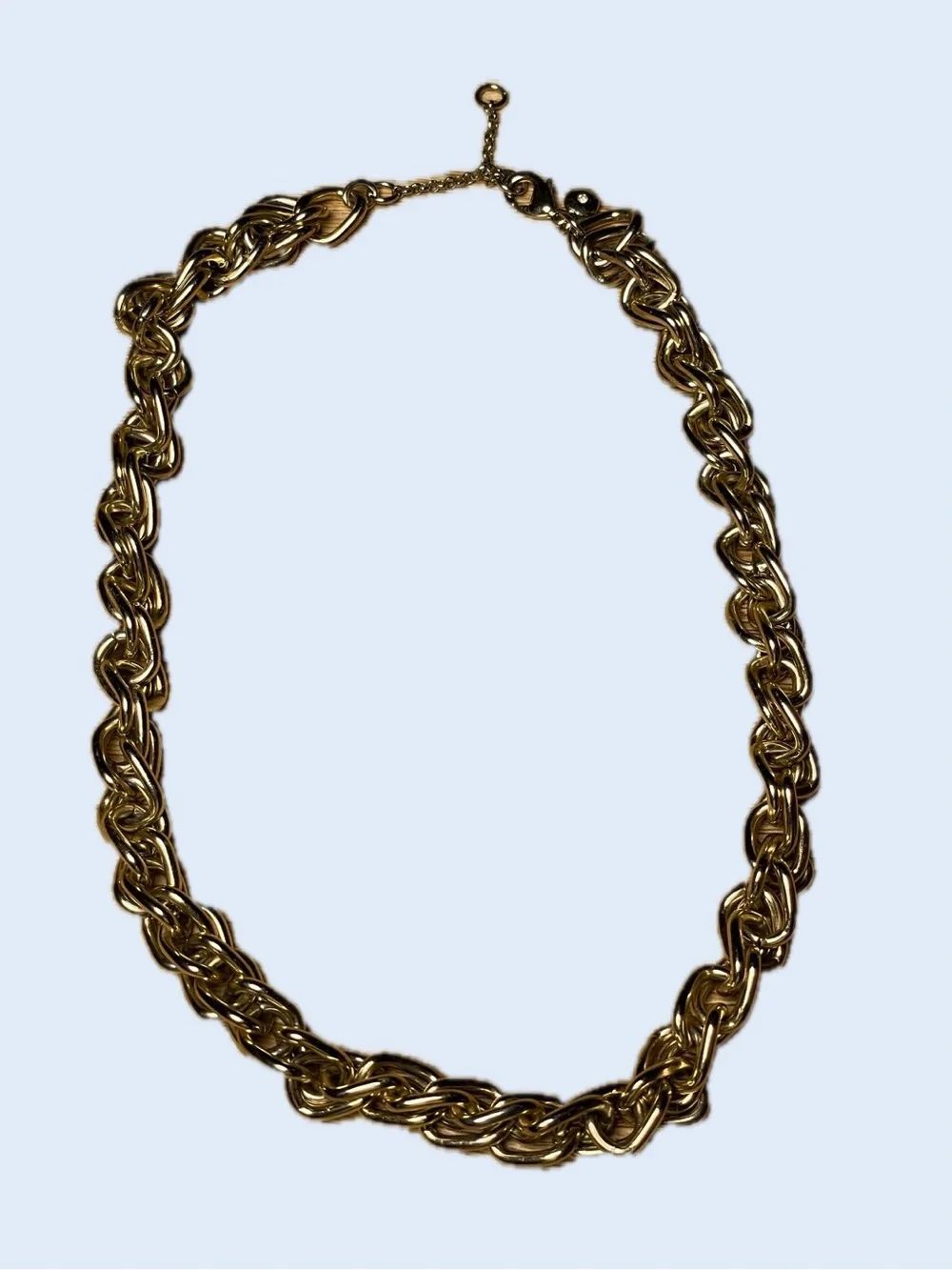 J. Crew Chunky Gold Twisted Link Necklace - Women Jewelry